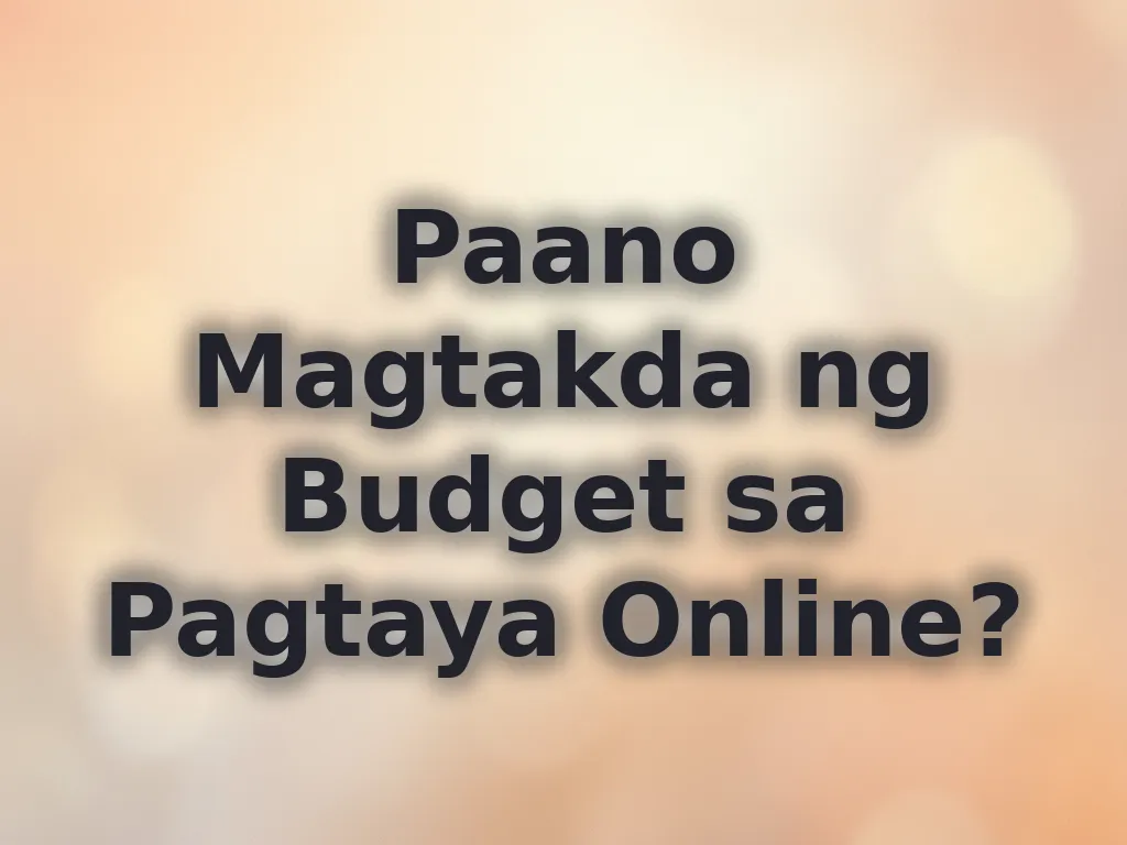 Budgeting Tips